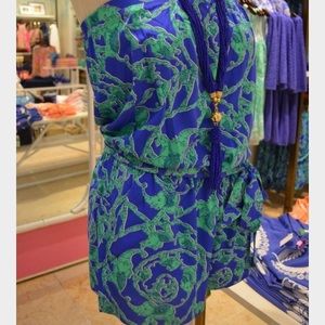 Lilly Pulitzer strapless elephant romper