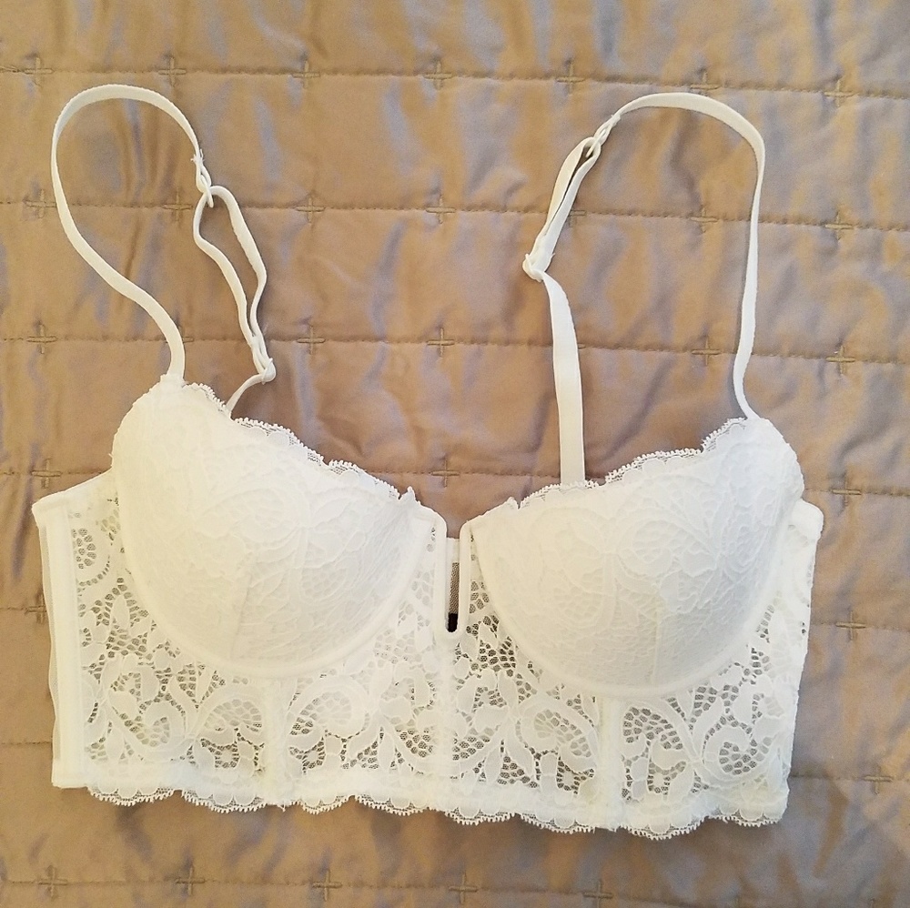 White Bustier 32B NWT from Paris, France