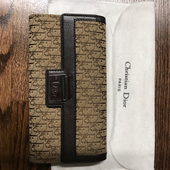 Christian Dior Canvas Leather wallet - Picture 1 of 4