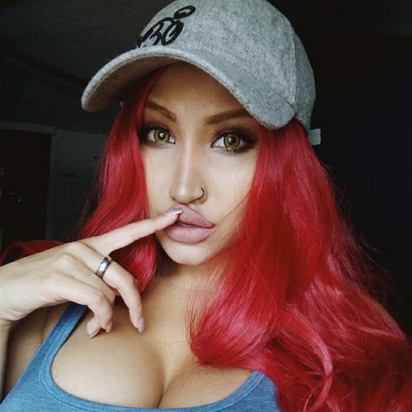 Beautiful Red Beauti Wig 33 inches long