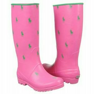 Ralph Lauren Polo Pink Rainboots