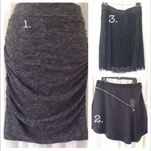 Lot 3 16W Lane Bryant Skirts 2NWT/1 like new