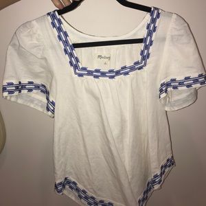 Madewell short sleeve blouse