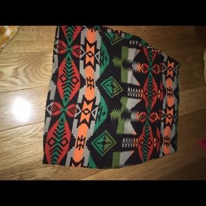 Cute tribal mini skirt