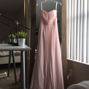 Davids Bridal Pink Bridesmaid Dress
