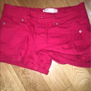 Red shorts