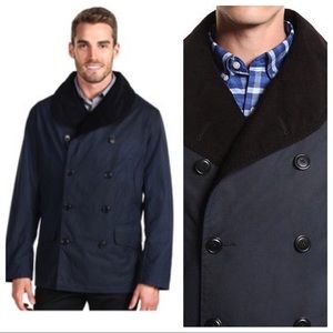 Jack Spade Men/’s Navy Military Waterproof Cotton Casual Jacket