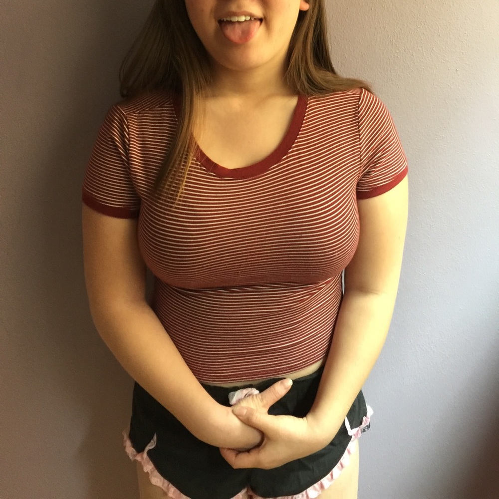 Striped crop top