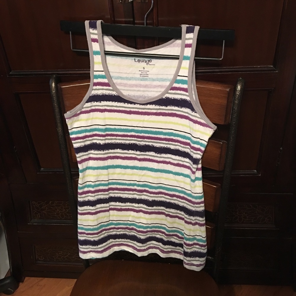 Striped cotton tank
