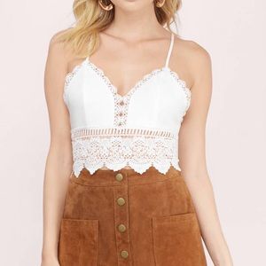 Tobi Divinity Lace Crop Top