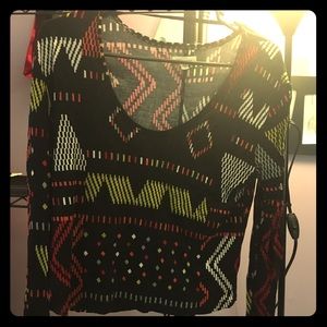 Long sleeve crop top