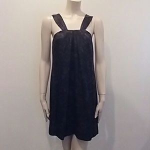 Banana republic Silk black/purple slip dress sz 0