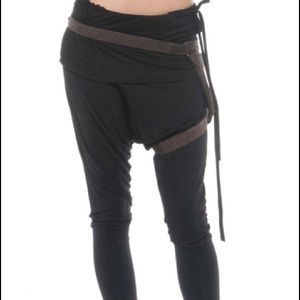 Black Kucoon Jersey Harem Pant