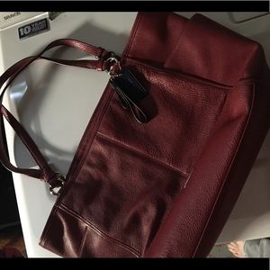 Coach Park Carrie Tote in crimson ... RARE!!!