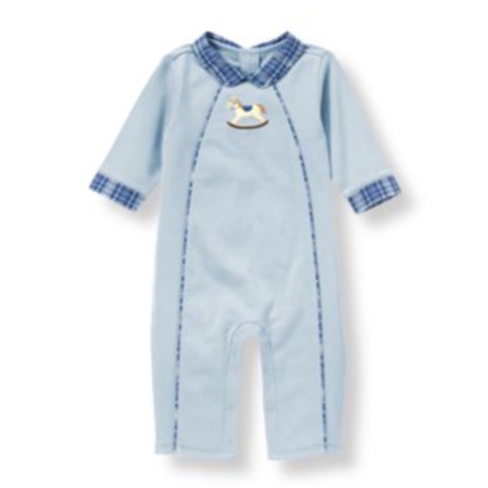 🎈Janie and jack adorable blue one piece!