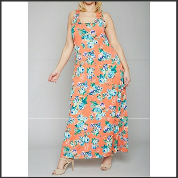 Dresses & Skirts - IT'S HERE ! floral tank maxi dress NWT