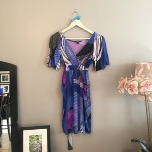 Gorgeous blue and purple XOXO dress