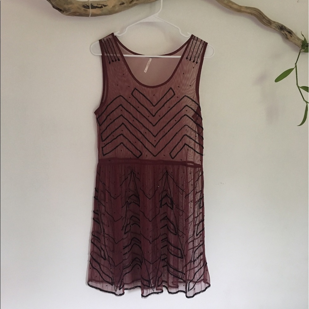 Free People Embellished Slip Dress