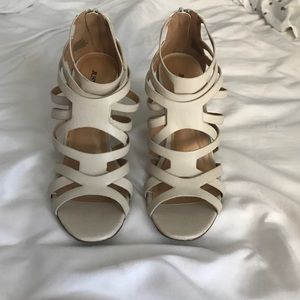 Nude wedges!