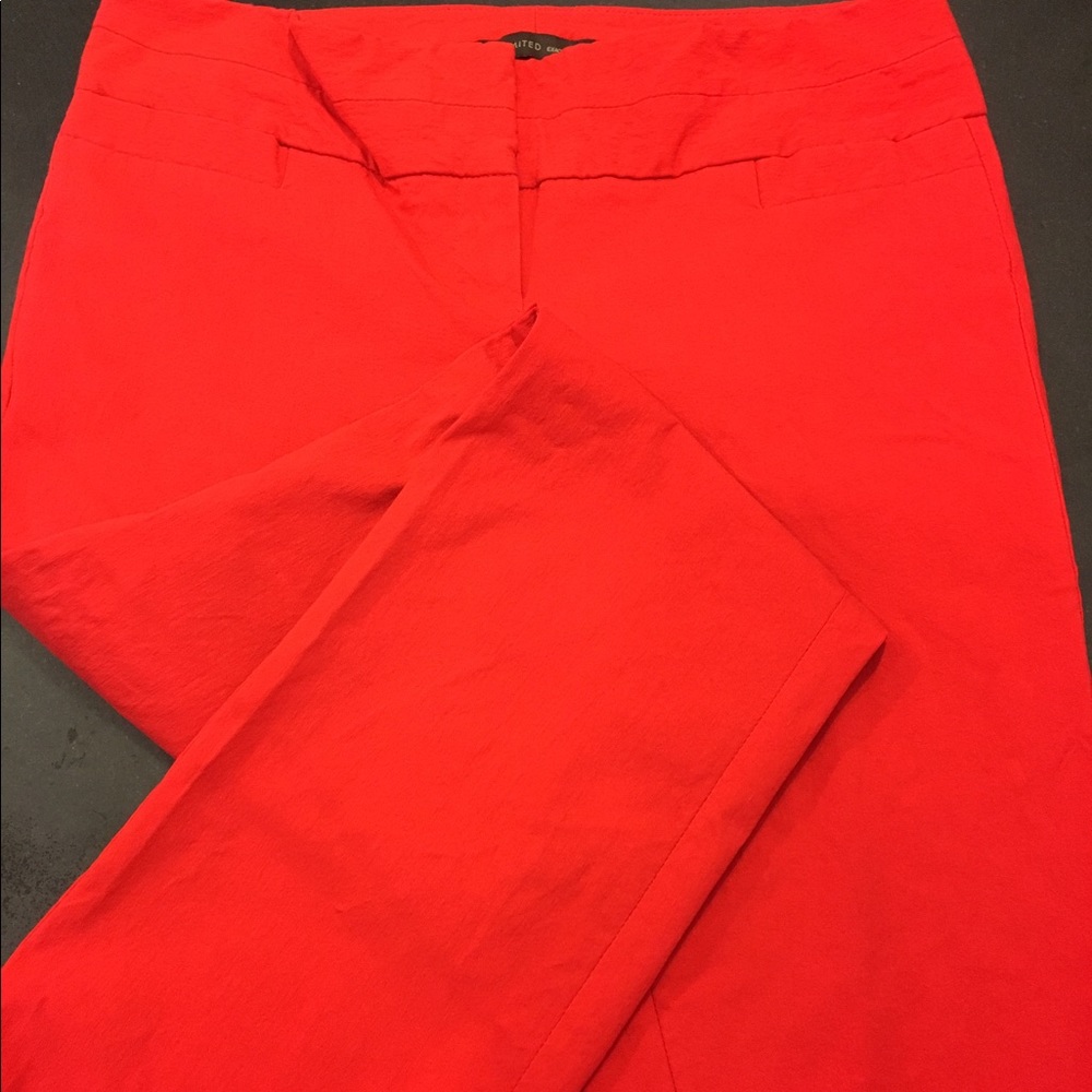 The Limited Exact Stretch Red Boot Cut Pants