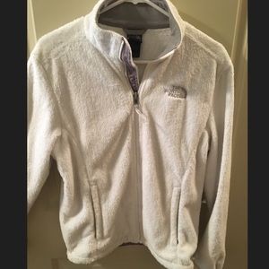 Women's White North Face Fleece