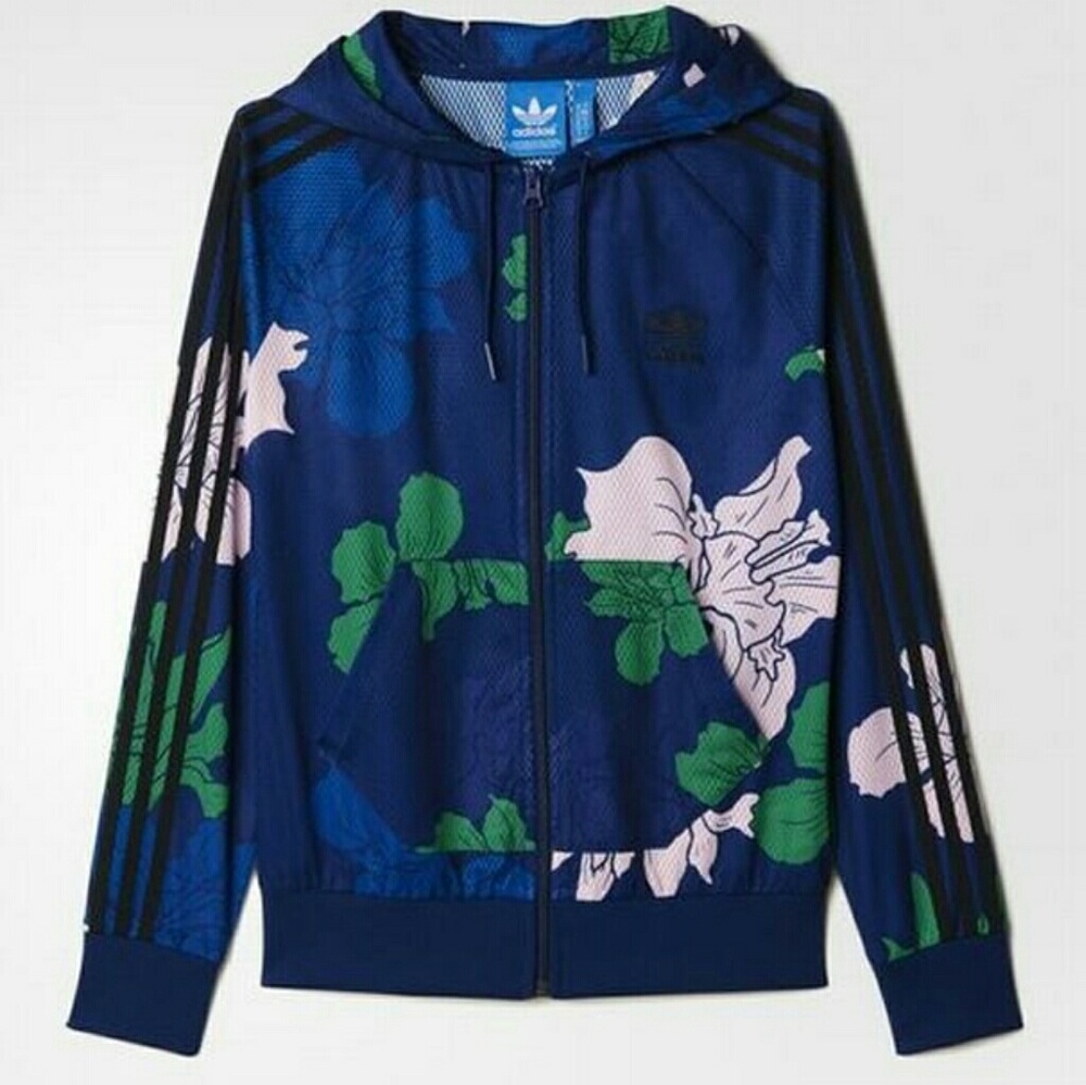 😍NEW😍Adidas Lightweight Floral Jacket!