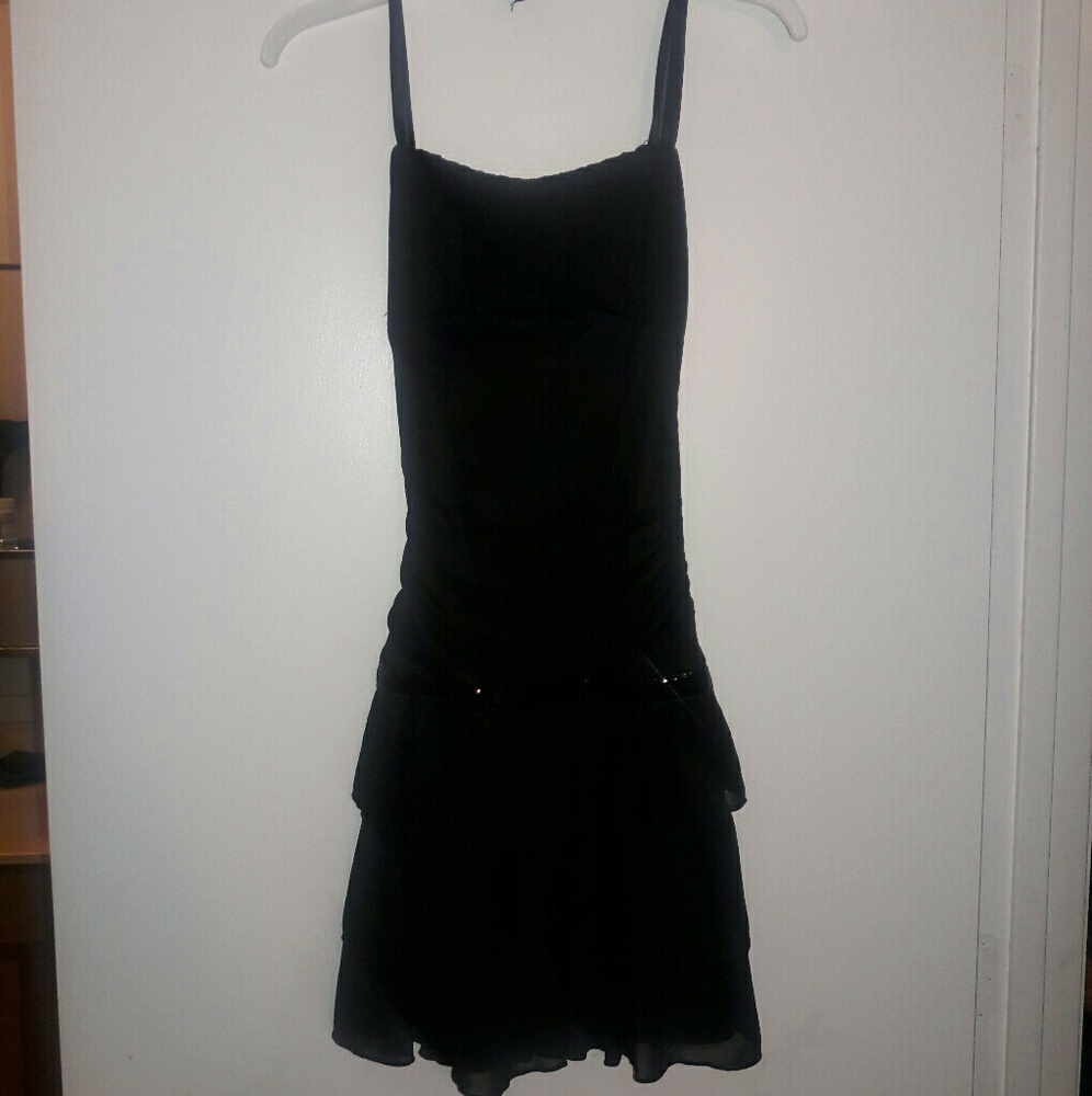 Black halter dress