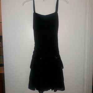 Black halter dress