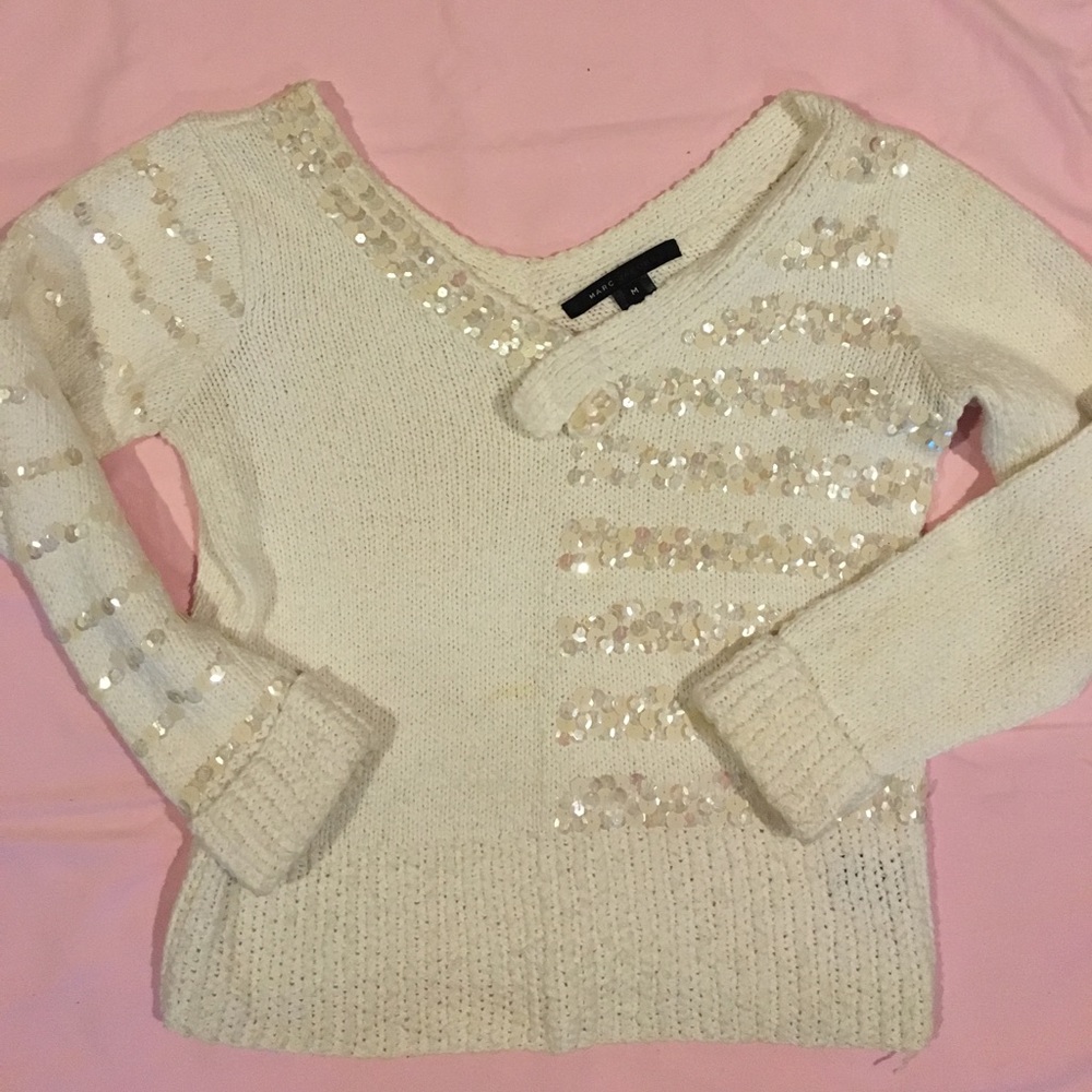 Marc Jacobs Sequin Cropped Sweater