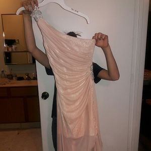 Soft pink sheer  dress