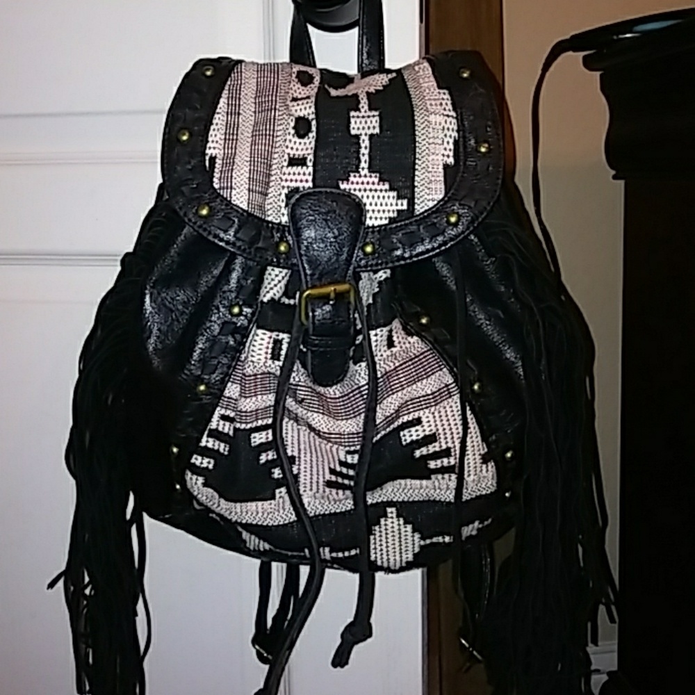 Pattern, With fringe Backpack