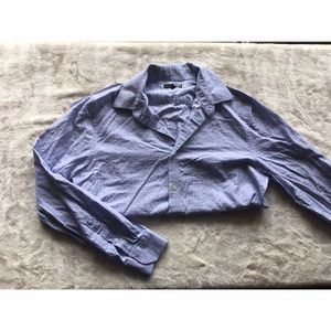 Light blue Long-Sleeve with white geometric design