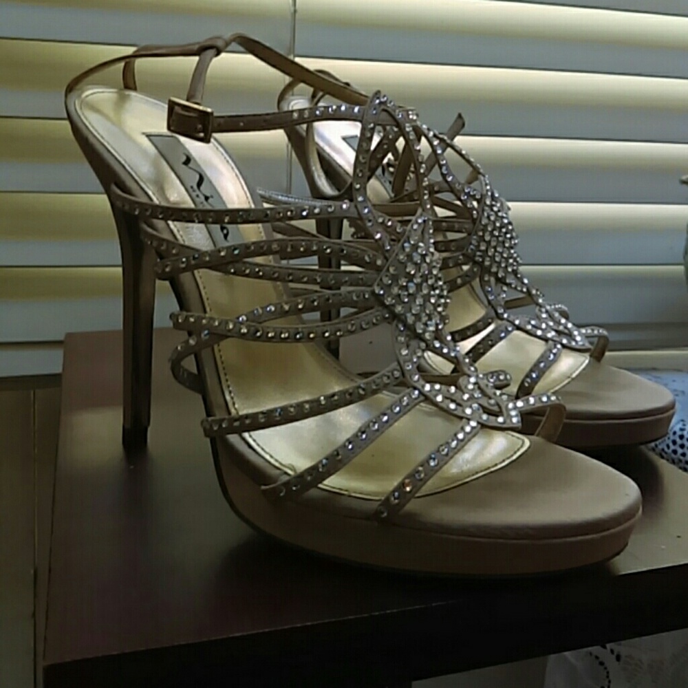 Nina bejeweled heels