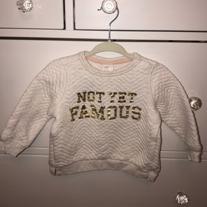 🌸 Baby Girl Sweatshirt w/ Gold Lettering 🌸