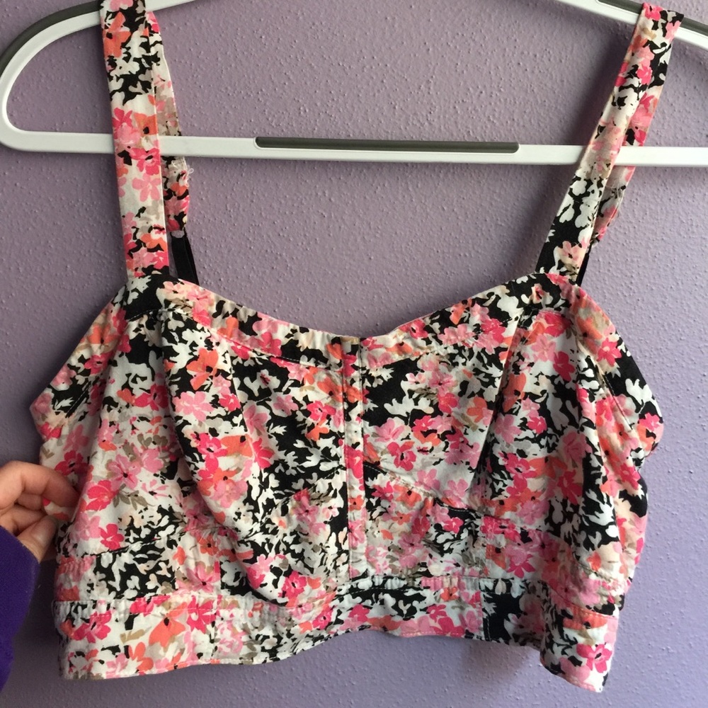 Flower crop top