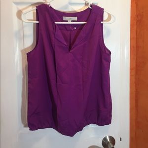 NWOT Ann Taylor Loft Petite Purple Top Size M