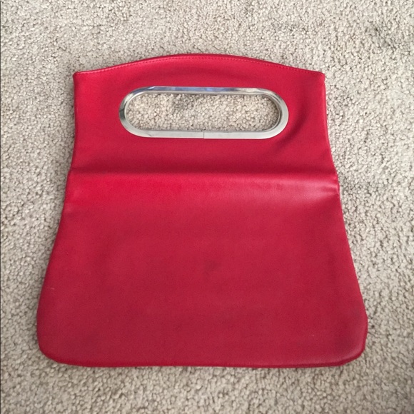 Vintage Lipstick Red Clutch - Picture 1 of 8