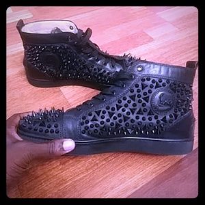 Christian Louboutin Shiny Black Sneaker