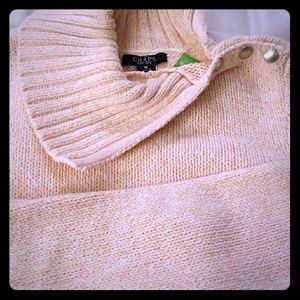 Chaps rose pink sweater
