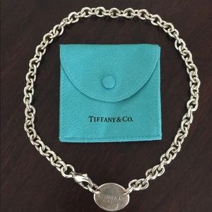 Return To Tiffany & Co. Oval Tag Necklace