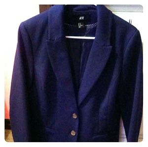 H&M navy blue woman's blazer