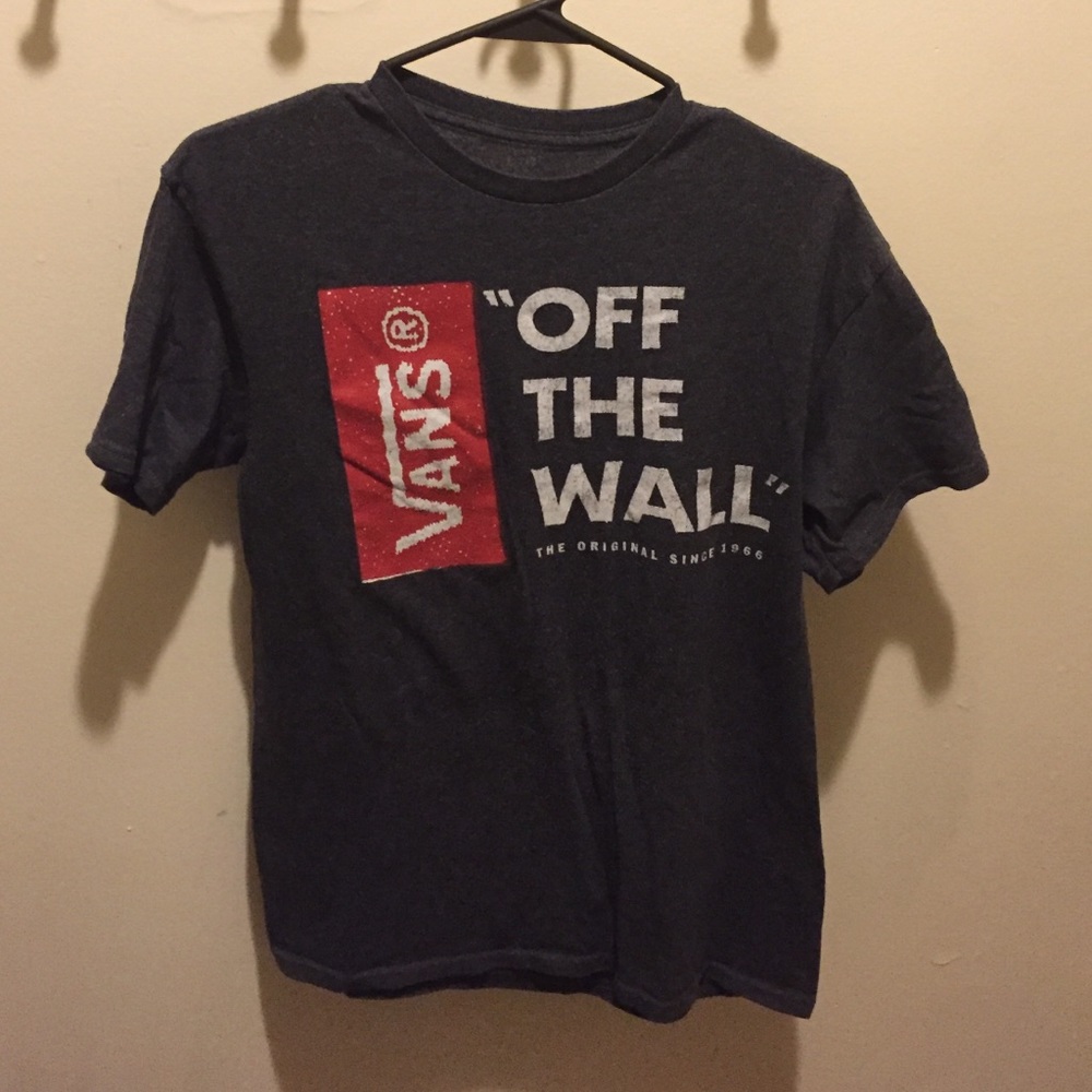 Dark Grey Vans Tee Shirt, Like New