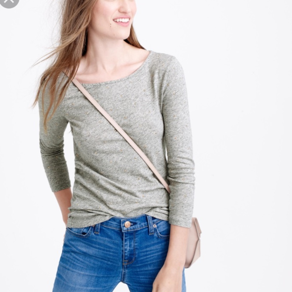 J crew embellished painter tee