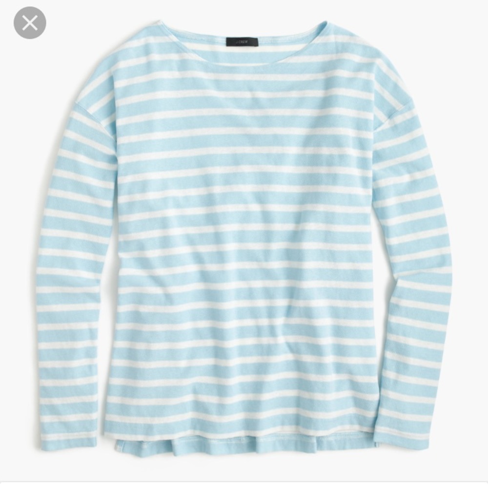J crew deck striped tee shirt
