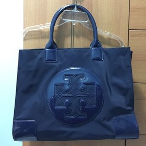 Authentic TORYBURCH large NAVY ELLA