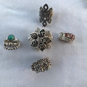 Set of Five Fun Stretch Rings!