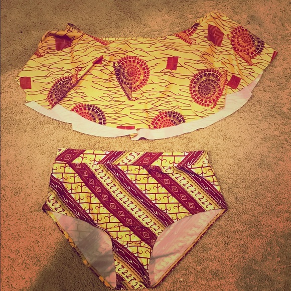 Other - Tribal print bathing suit