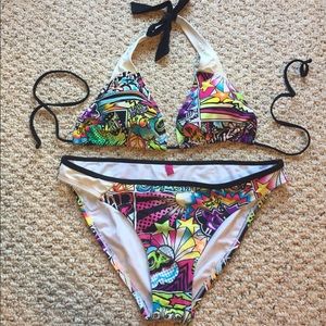 Neon Graffiti Bikini