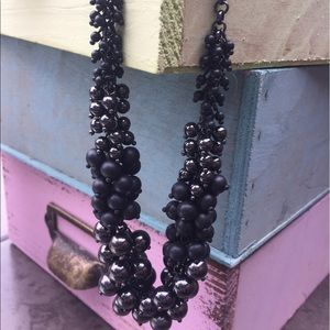 Black Bead Necklace