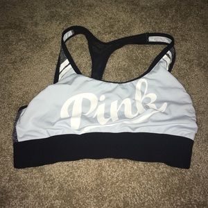 Pink Victoria's Secret sports bra